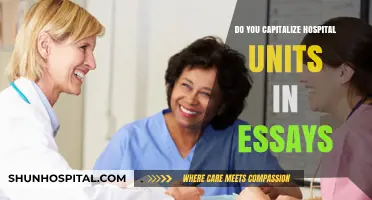Capitalization Rules for Hospital Units in Essays