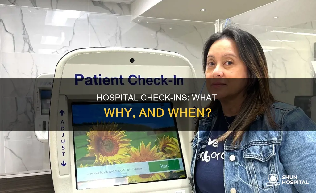 do you check in to a hospital