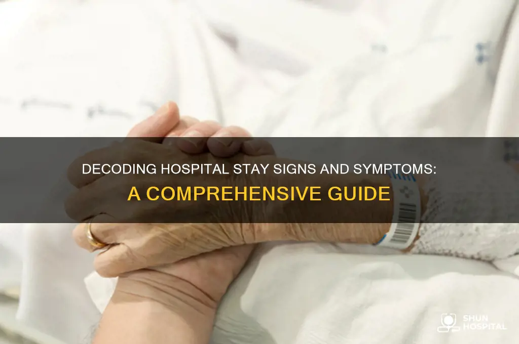 do you code signs and symptms for a hospital stay