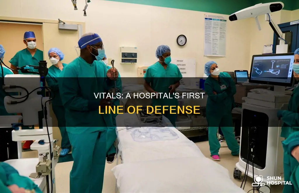 do you conduct vitals in a hospital