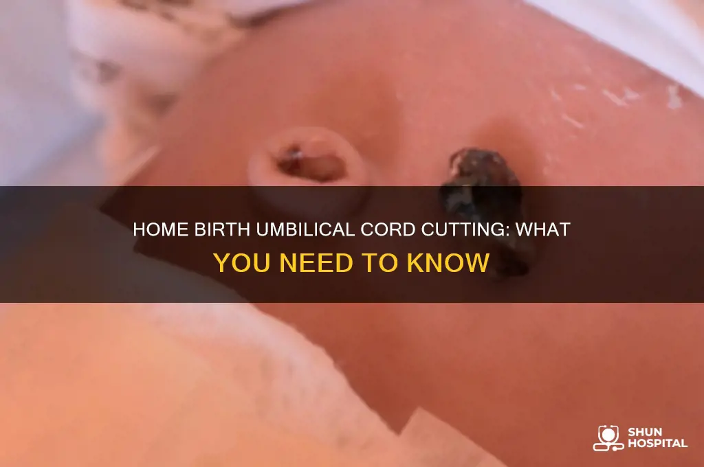 do you cut umbilical cord giving birth not hospital