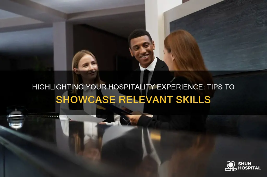 do you have any previous related experience in hospitality explain