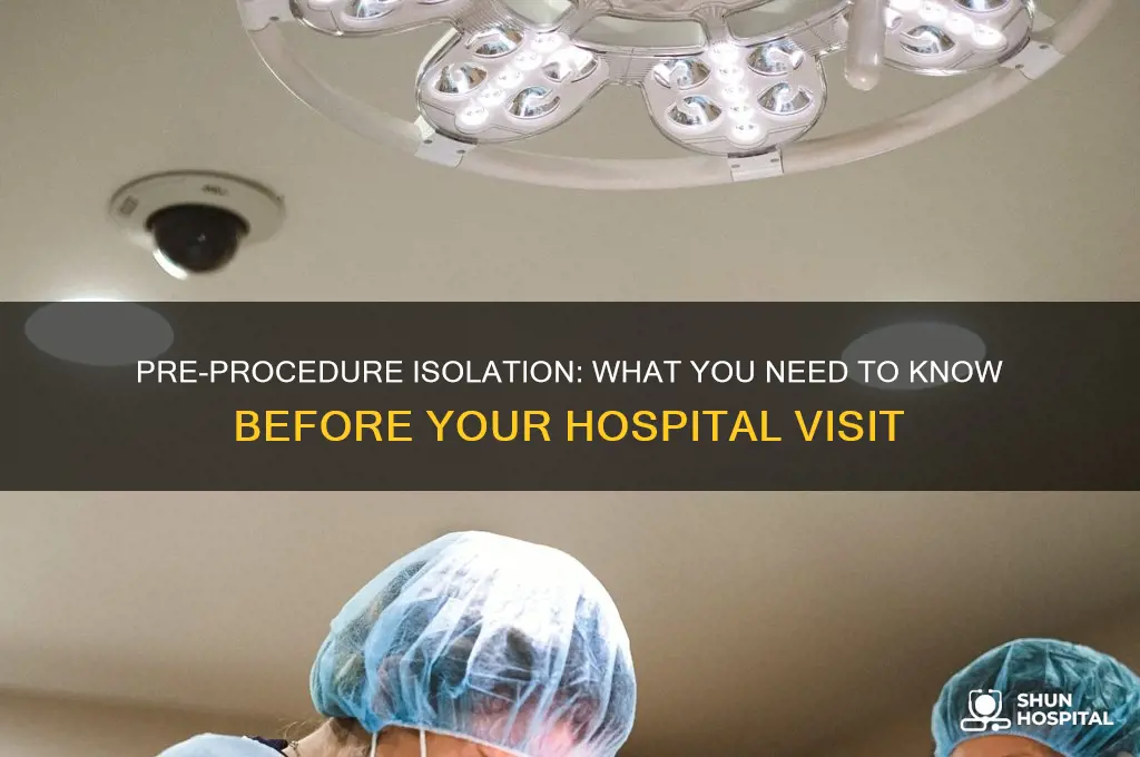 do you have to isolate before a hospital procedure