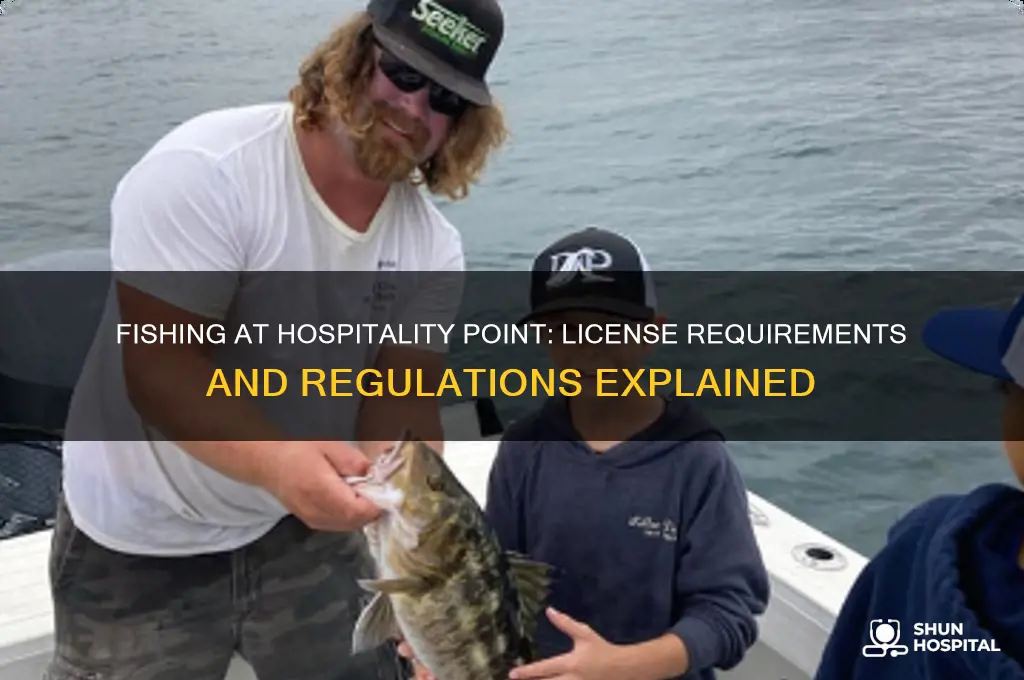 do you need a license to fish hospitality point