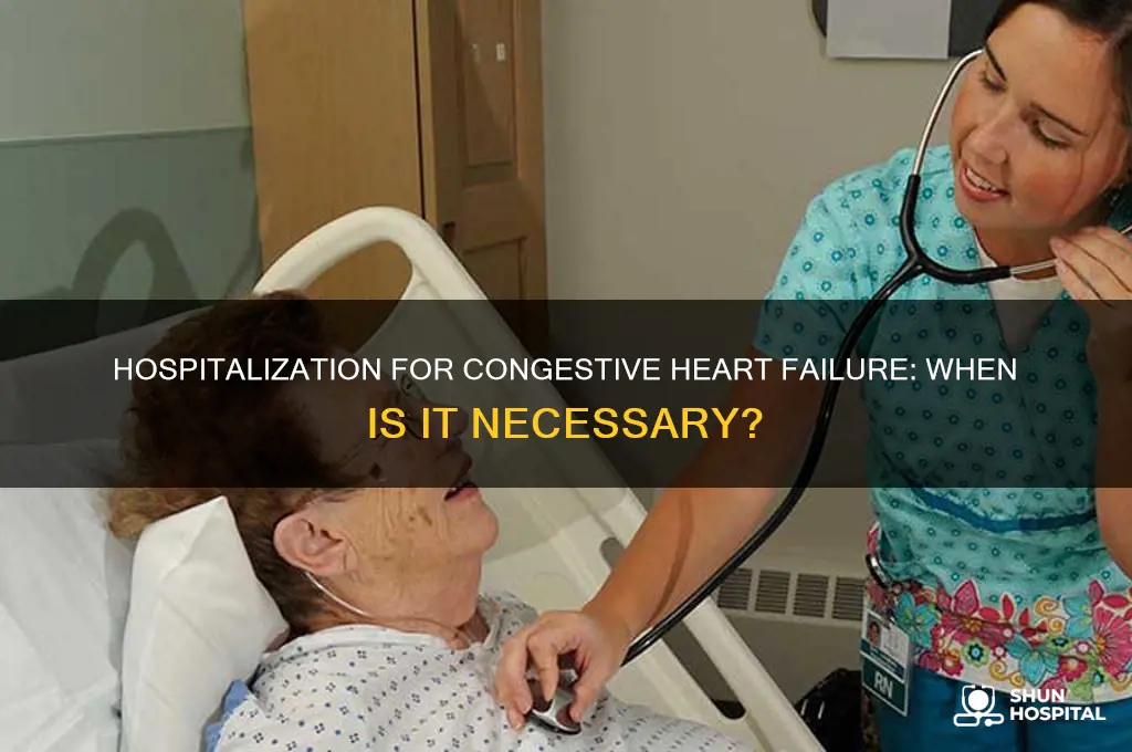 do you need to be hospitalized for congestive heart failure