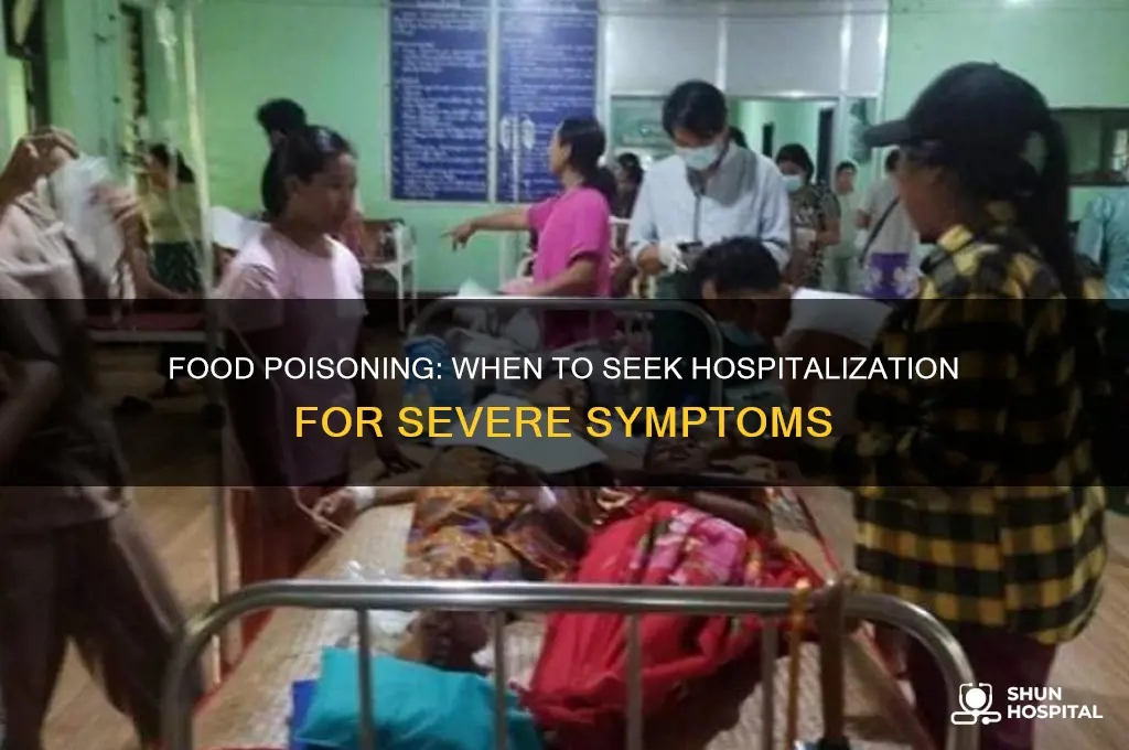 do you need to be hospitalized for food poisoning