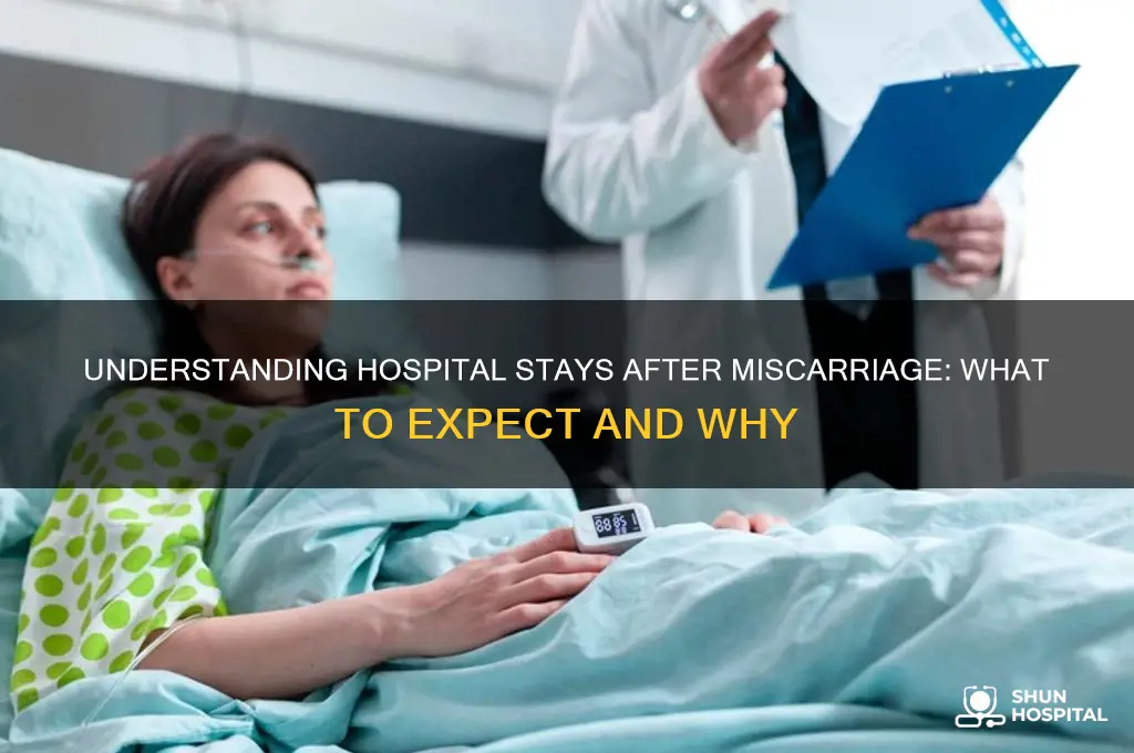 do you stay in the hospital after a miscarriage