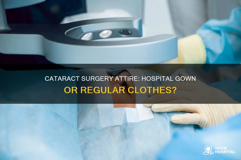 do you wear a hospital gown for cataract surgery