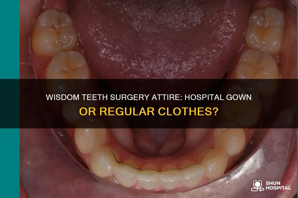 do you wear a hospital gown for wisdom teeth