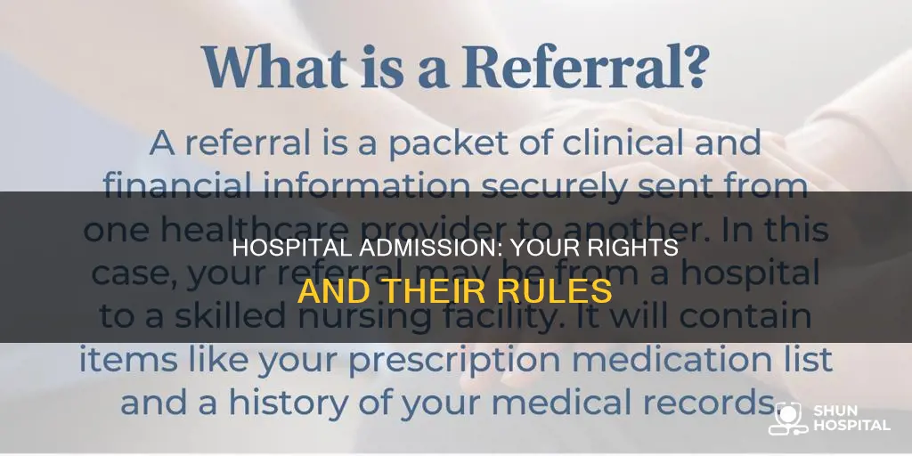 does a hospital have to admit you