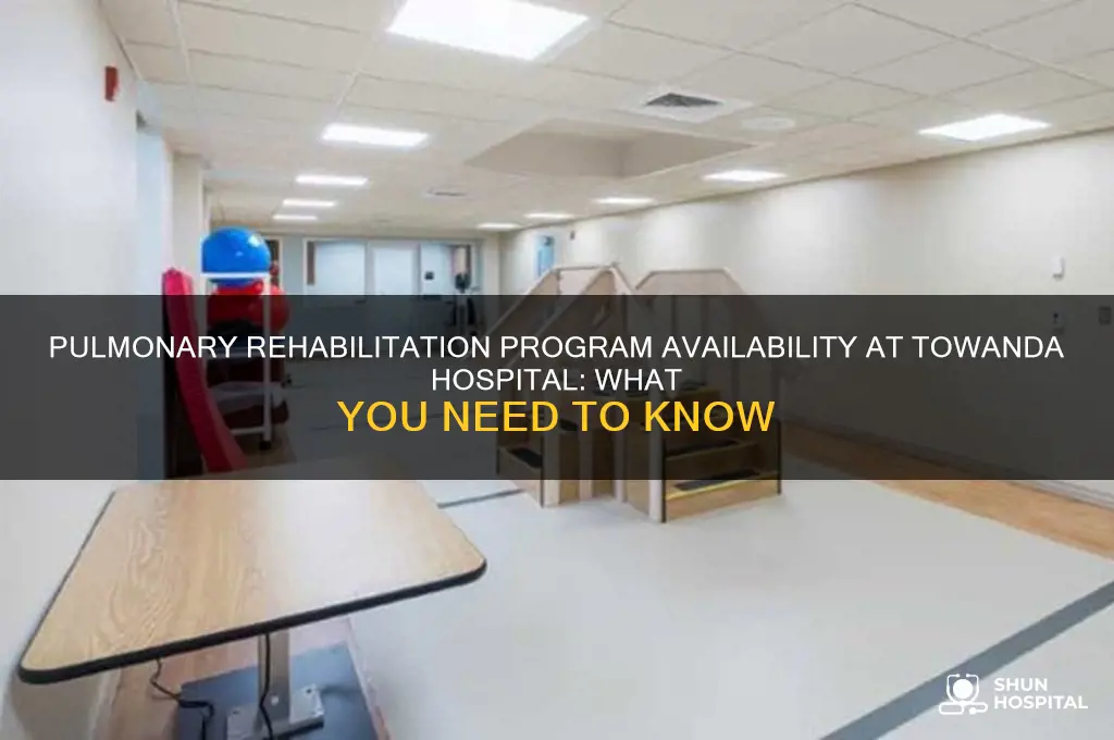 does a hospital in towanda have a pulmonary rehabilitation program