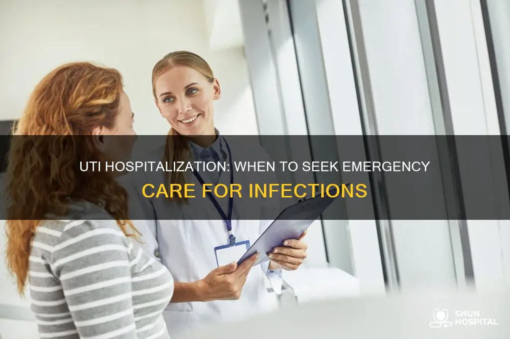 does a uti require hospitalization