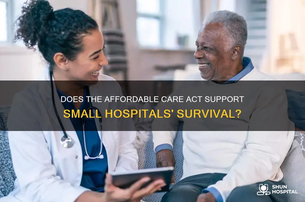 does aca help small hospitals