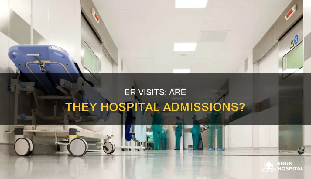 does an er visit count as hospitalization