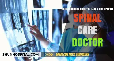 Does Anaconda Hospital Offer Non-Operative Spinal Care Specialists?