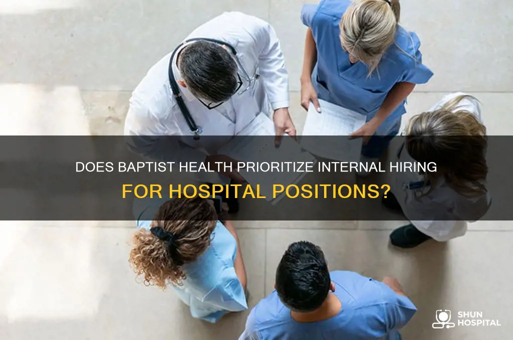 does baptist heath hire from with the hospital first