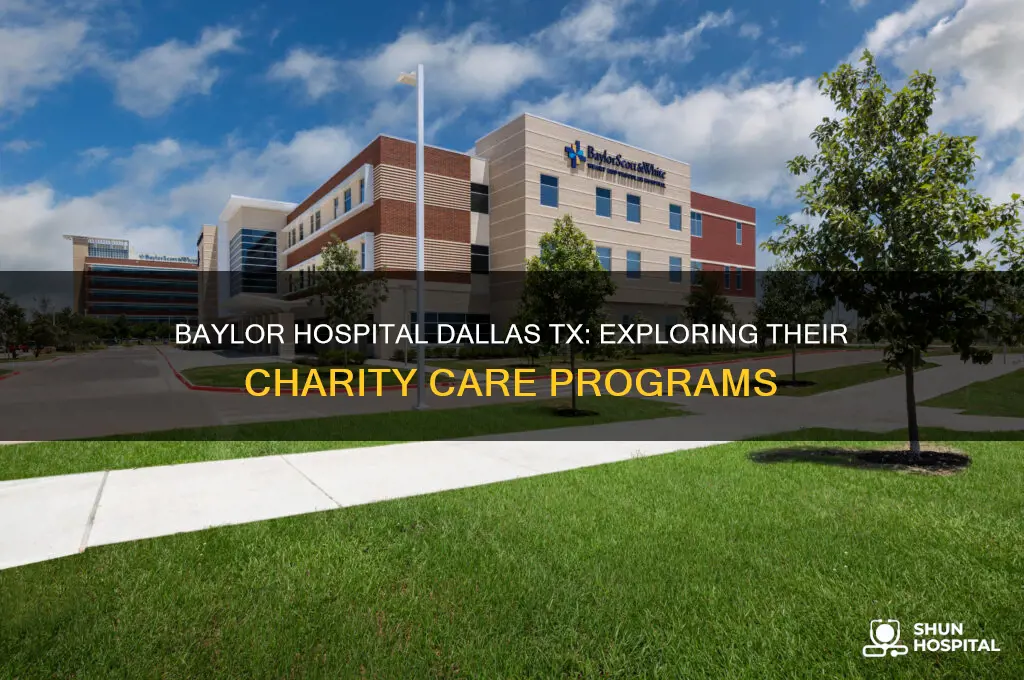 does baylor hospital dallas tx have a charity program