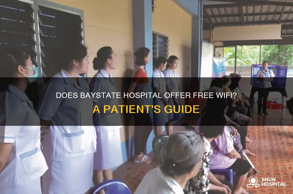 does baystate hospital have wifi
