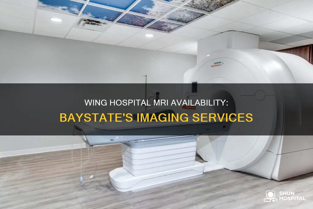 does baystate wing hospital have an mri