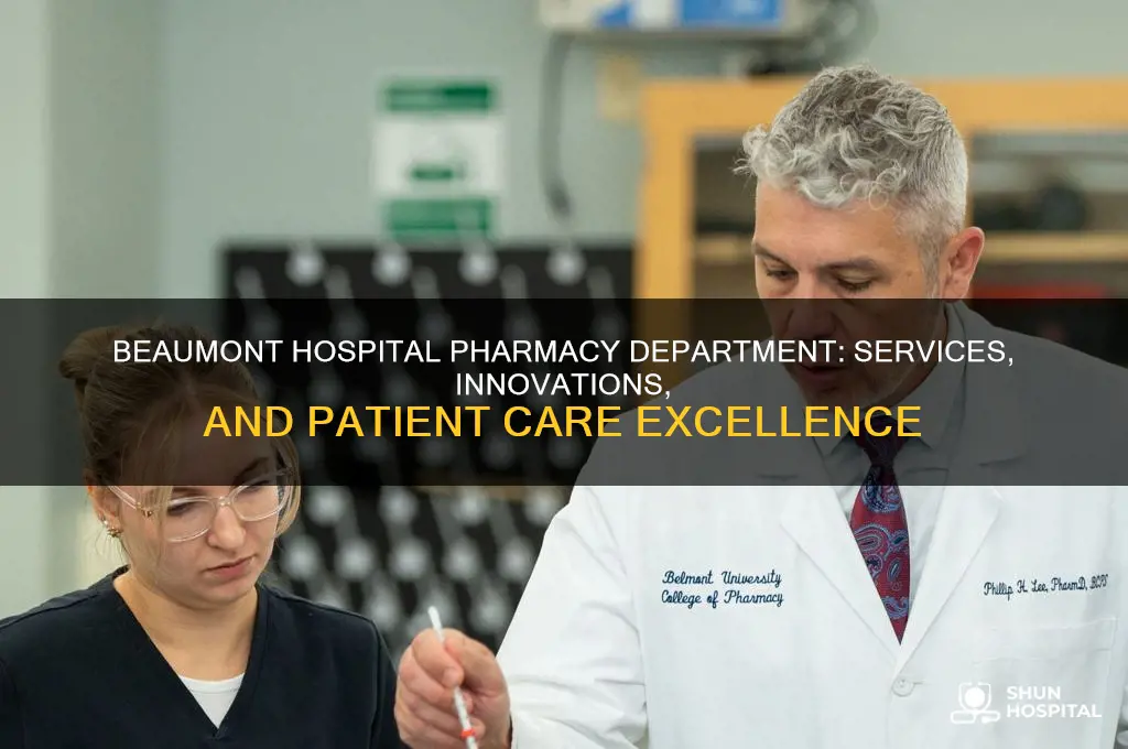 does beaumont hospital pharmacy department