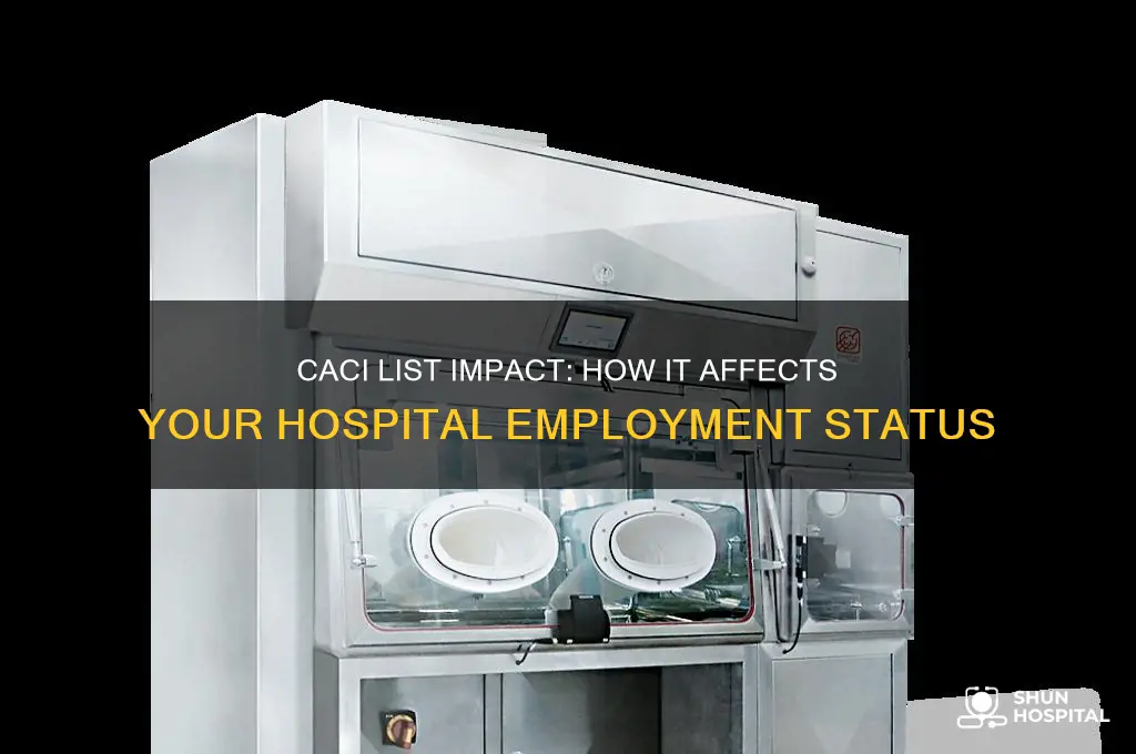 does being on caci list affect my hospital job