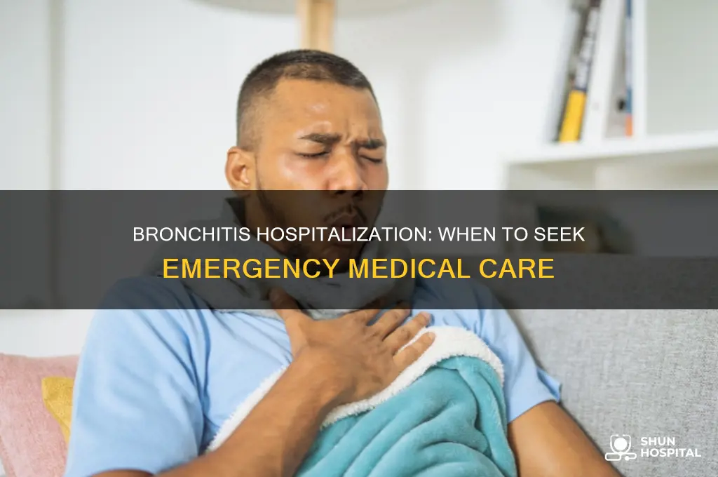 does bronchitis need hospitalization