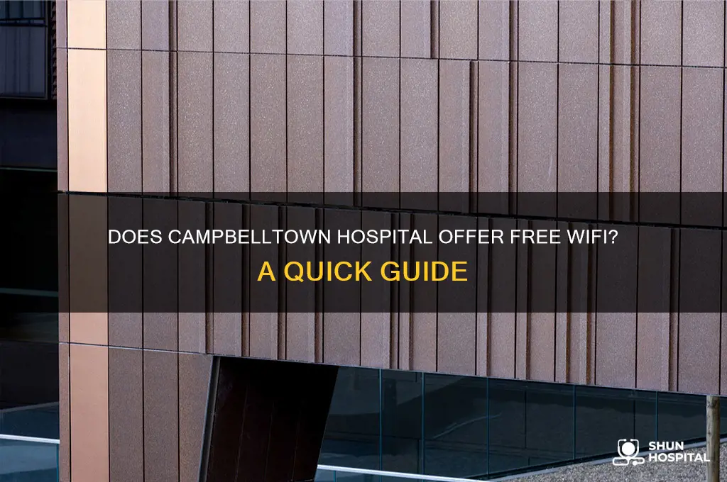does campbelltown hospital have wifi