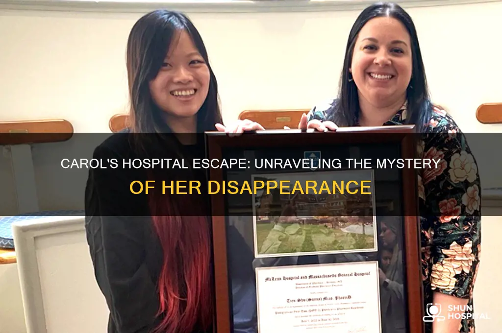 does carol escape the hospital