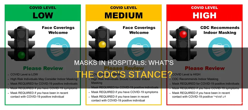 does cdc still recommend masks in hospitals
