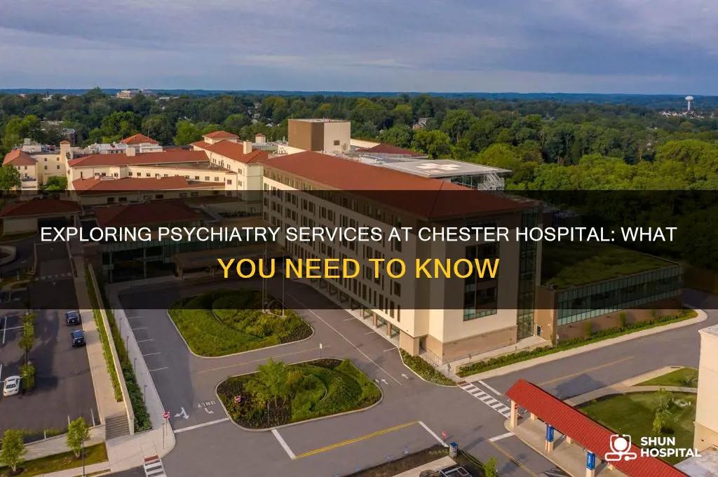 does chester hospital have psychiatry
