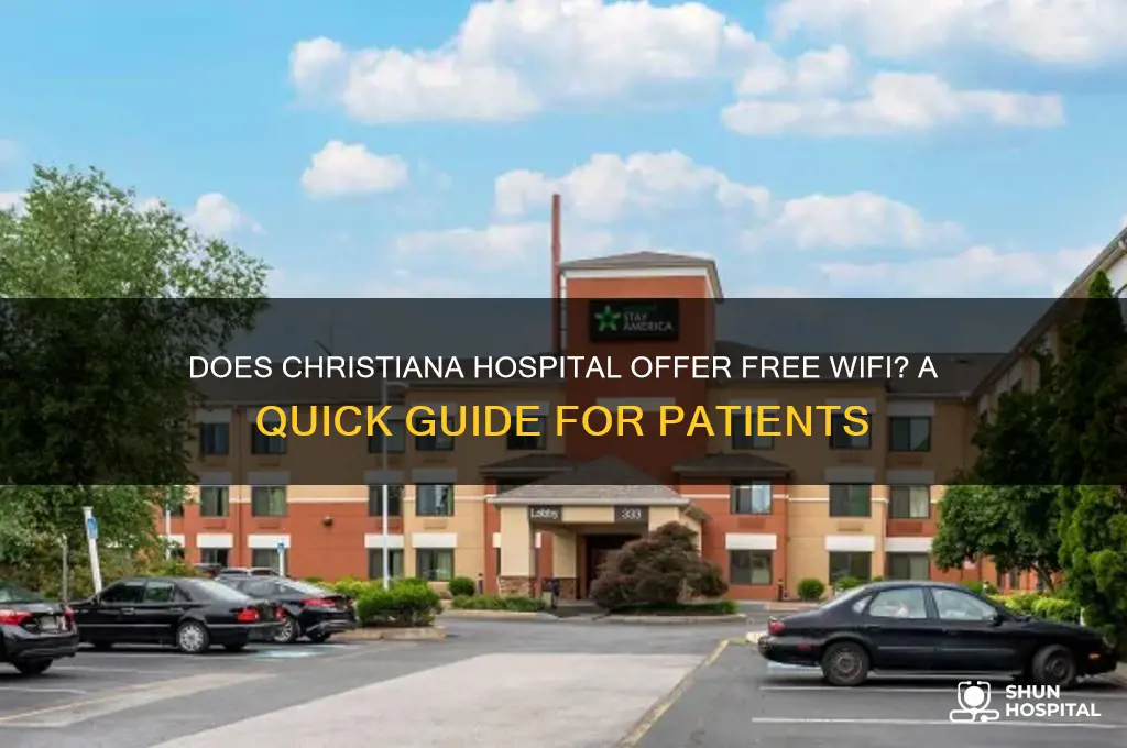 does christiana hospital have wifi