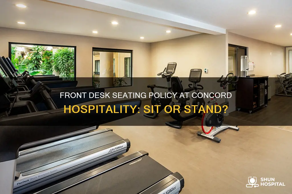 does concord hospitality let the front desk sit sometimes