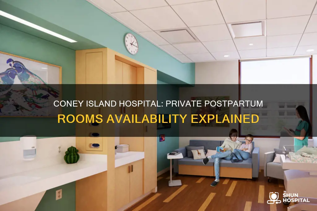 does coney island hospital have private post partom rooms