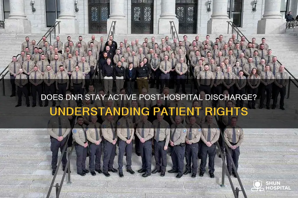does dnr remain in effect after discharge from hospital