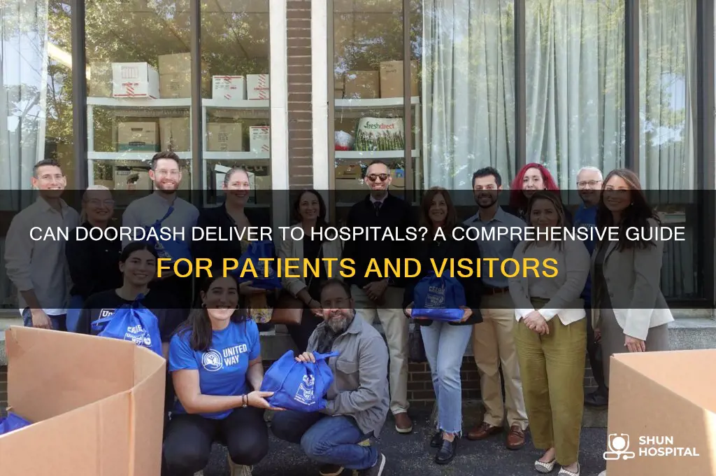 does doordash deliver to hospital