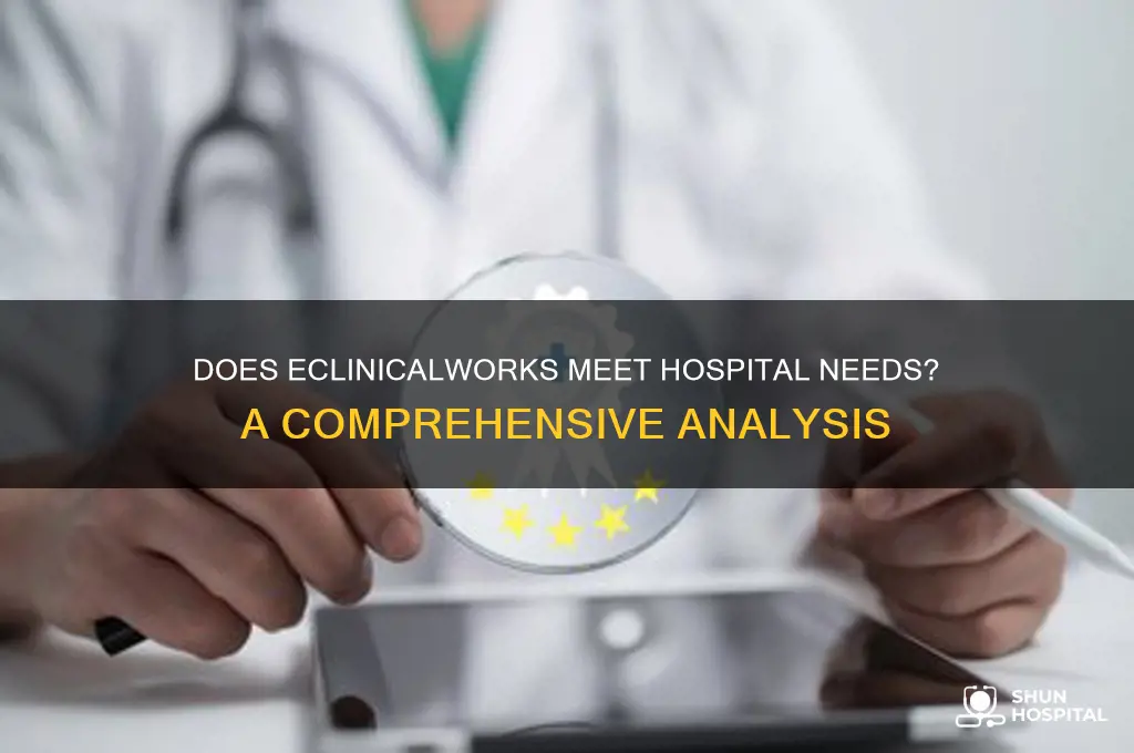 does eclinicalworks serve hospitals