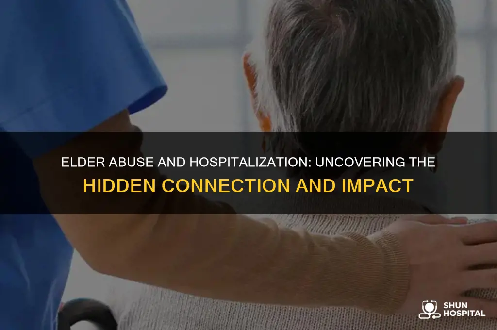 does elder abuse increase hospitalization