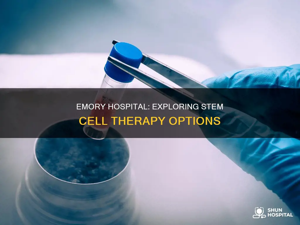 does emory hospital offer stem cell therapy