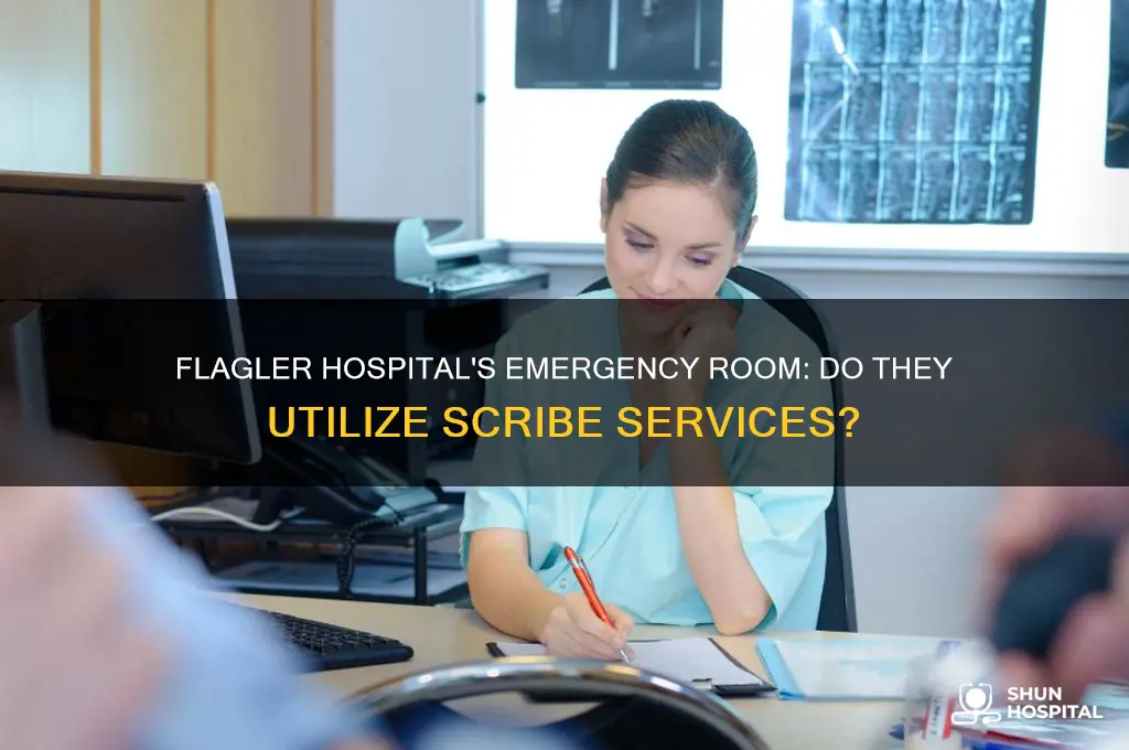 does flagler hospital have emergency room scribes in the