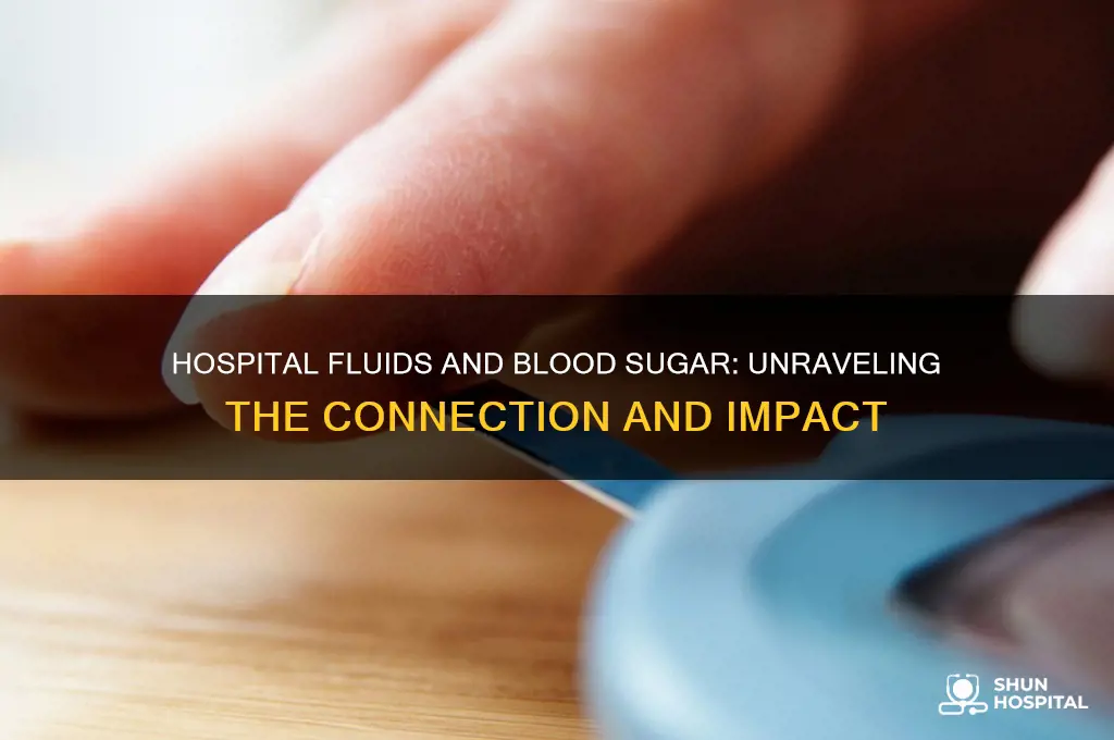 does fluids govern at hospital cause blood sugar to rise