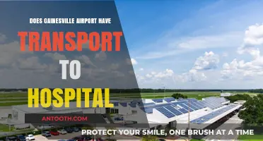 Gainesville Airport: Transport to Hospitals?