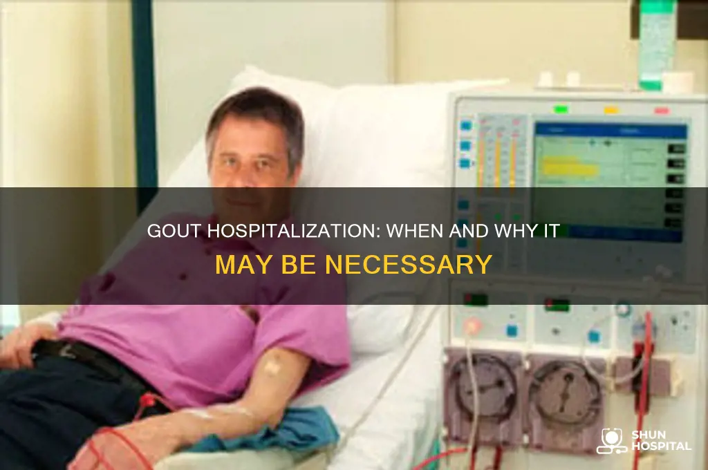 does gout require hospitalization
