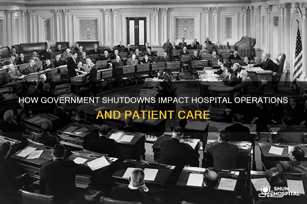 does government shutdown affect hospitals