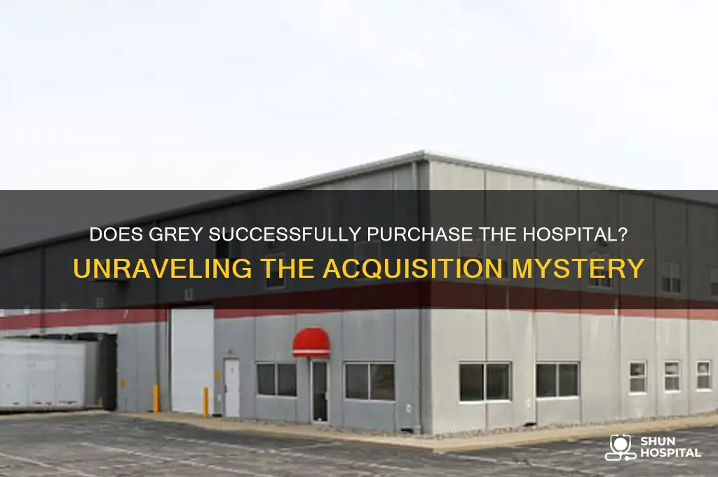 does grey buy the hospital