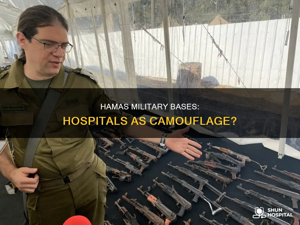 does hamas have military bases under hospitals