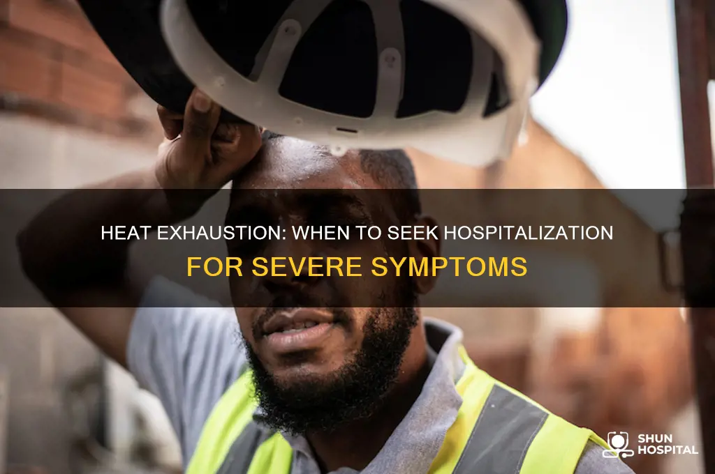 does heat exhaustion require hospitalization