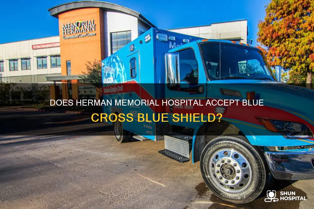 does hermqn memorial hospital accept blue cross blue shield