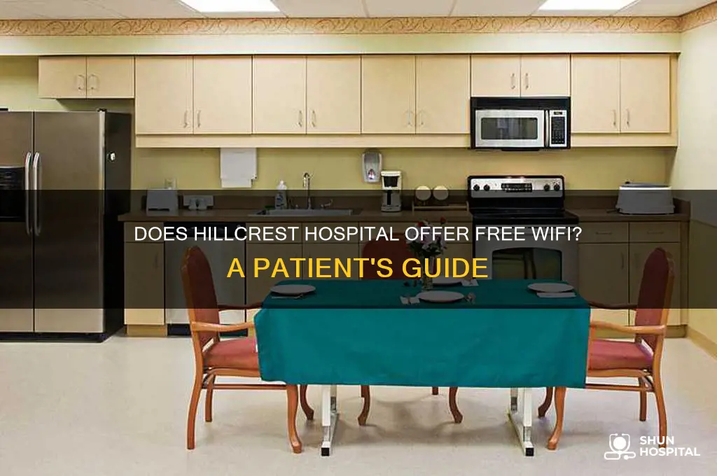 does hillcrest hospital have wifi