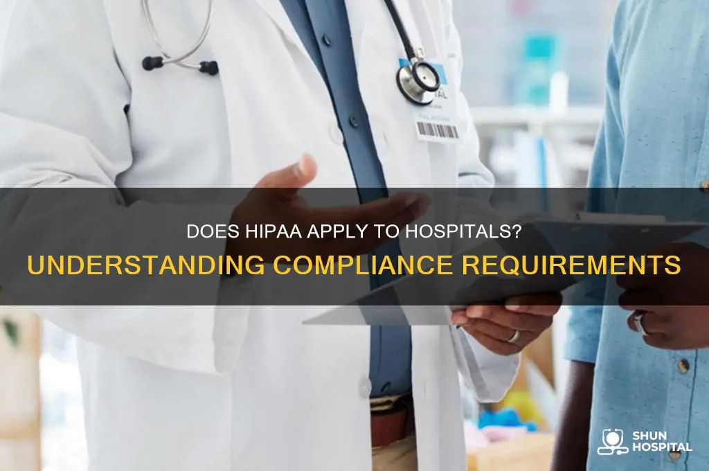 does hipaa appky to hospital