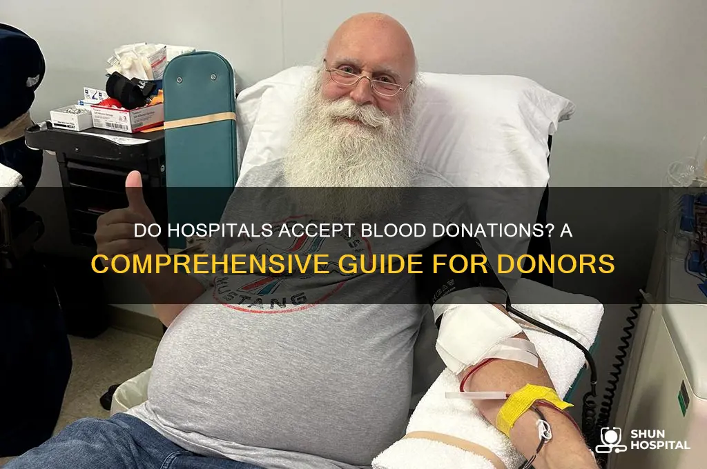 does hospital accept blood donations